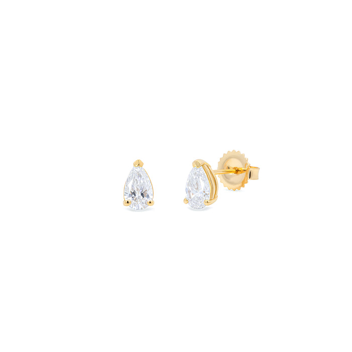 Solitaire Studs - Pear - Lab-Grown Diamond