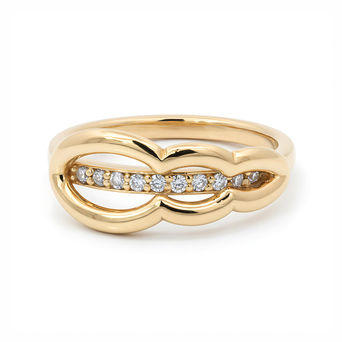 Silver Lining Cloud Ring - Lab-Grown Diamond
