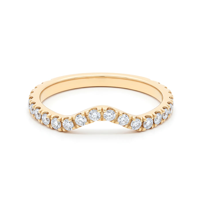 The Classic Hidden Halo, Pave Band - Lab-Grown Diamond