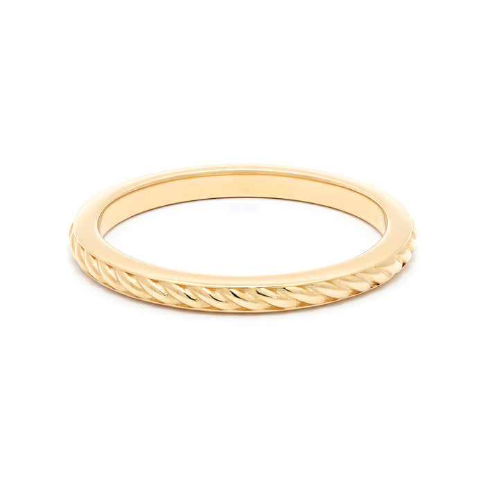 The Classic Solitaire, Rope Band - Lab-Grown Diamond