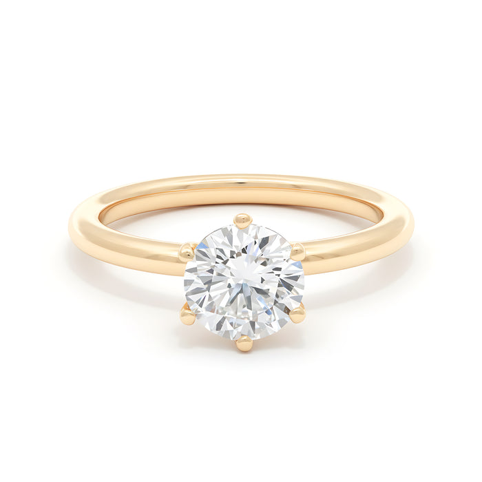 The Classic Solitaire, Round Band - Lab-Grown Diamond
